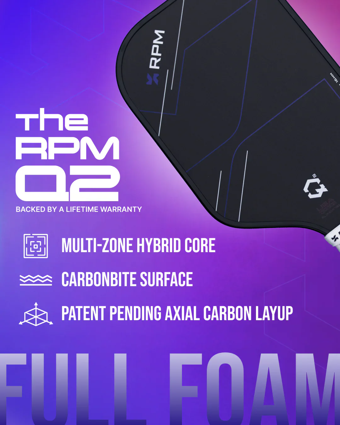 RPM Q2 14MM WIDEBODY PICKLEBALL PADDLE (Coming Soon) - Image 5